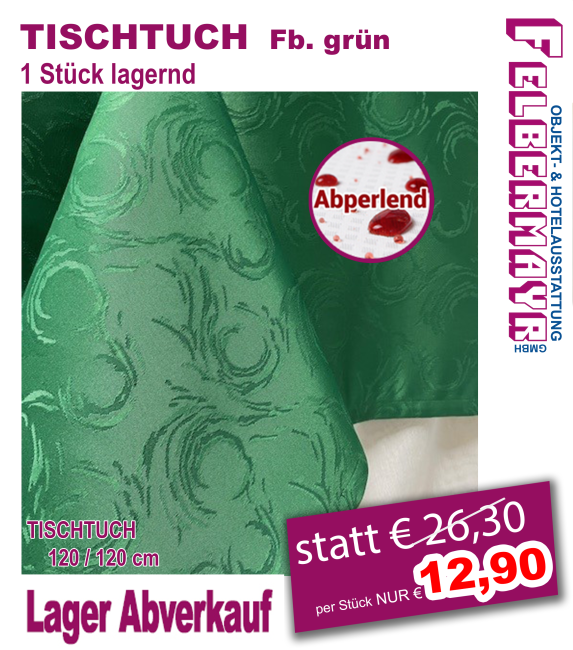 TISCHTUCH Fb. grün - abperlend!!!